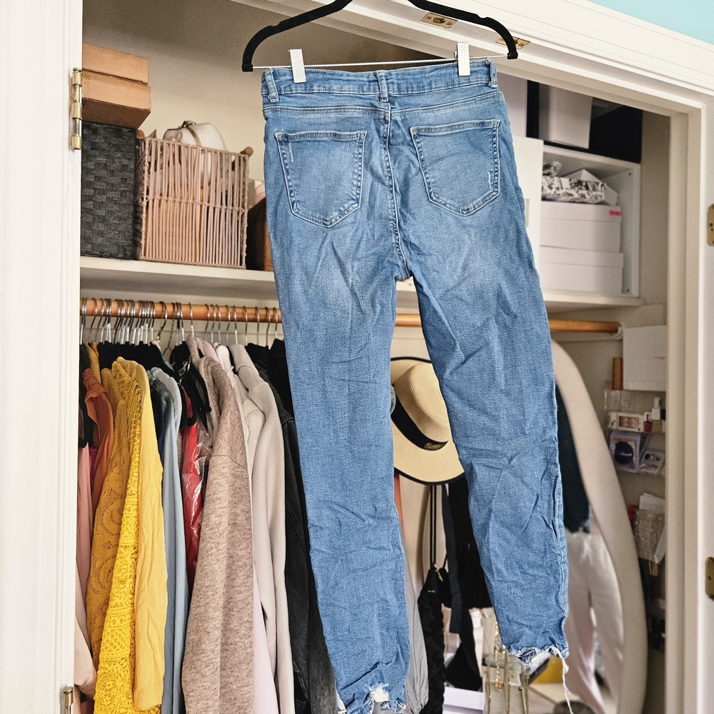 Tally Weijl Light Blue Ripped Skinny Jeans - Picture 5 of 5